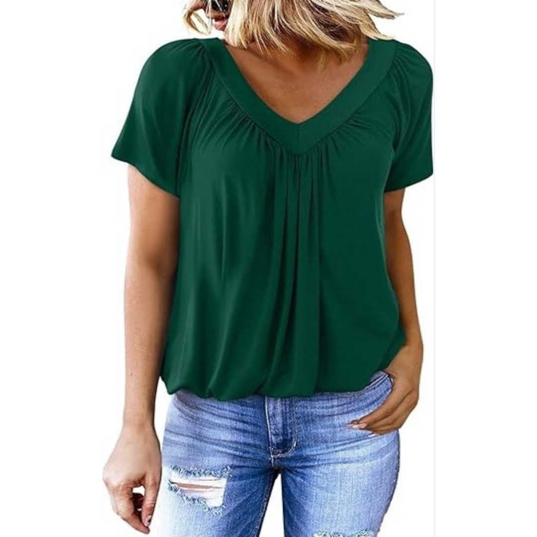 AMARA - Women Casual V-Neck Top