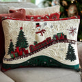 Winter Wonderland Tracks Quilted Bedding Pillow Case NCU0PT9131