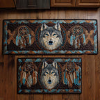 Wolf Dreamcatchers Kitchen Area Rug NCU0NT10849