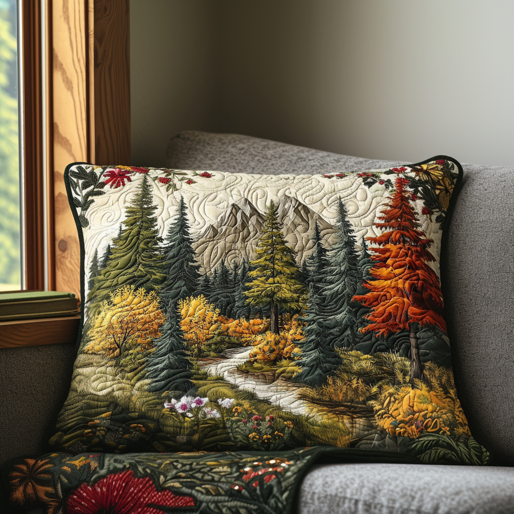 Woodland Embrace Quilted Bedding Pillow Case NCU0DV5307