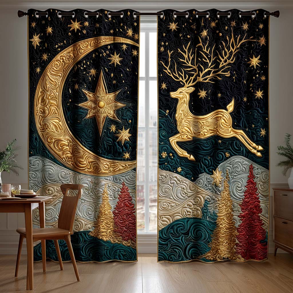 Xmas Eve Quilted Curtains NCU0NT11154