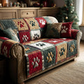 Xmas Paw Quilted Sofa Cover NCU0NT11202