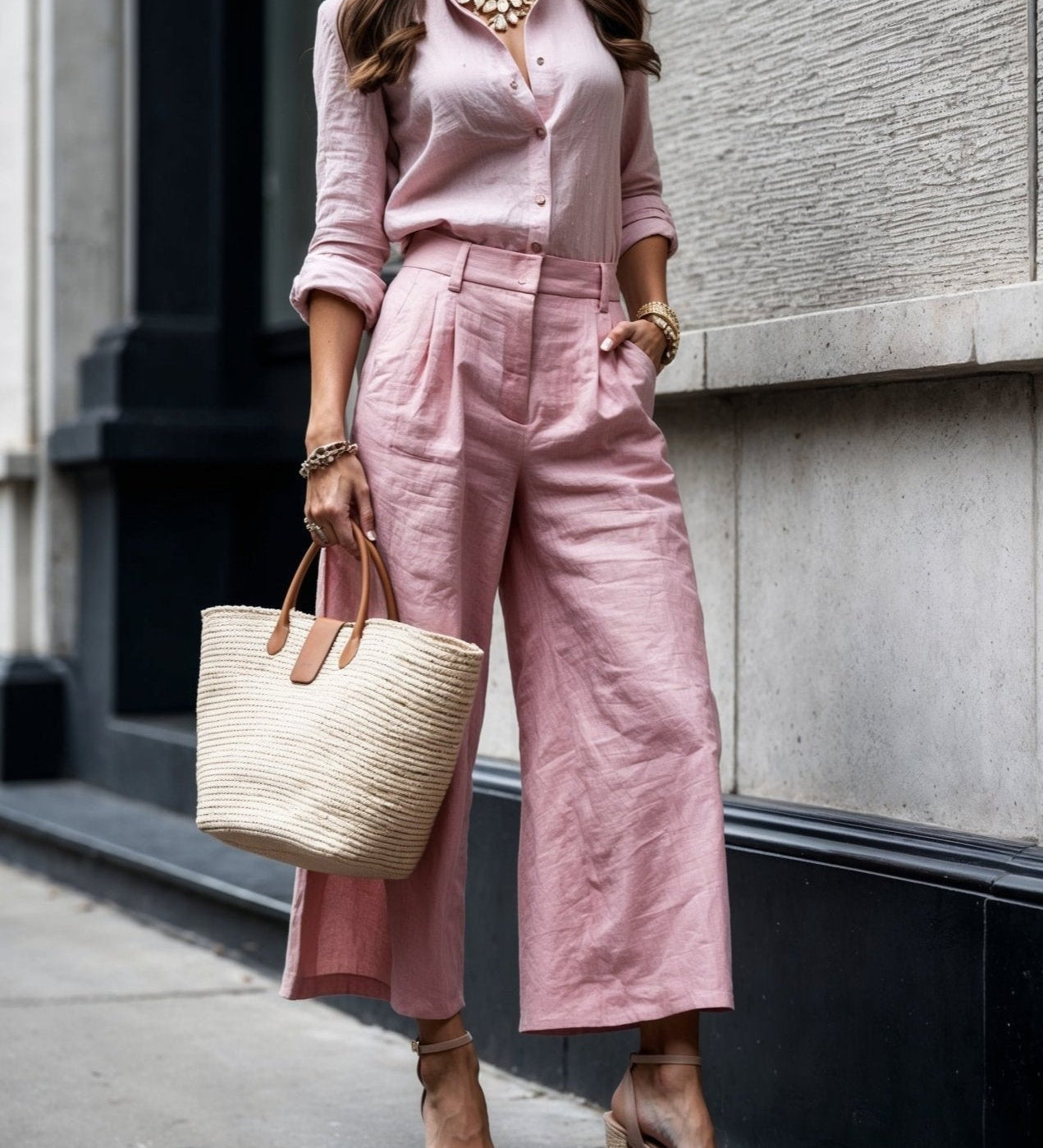Holly - Casual Chic Look Pink