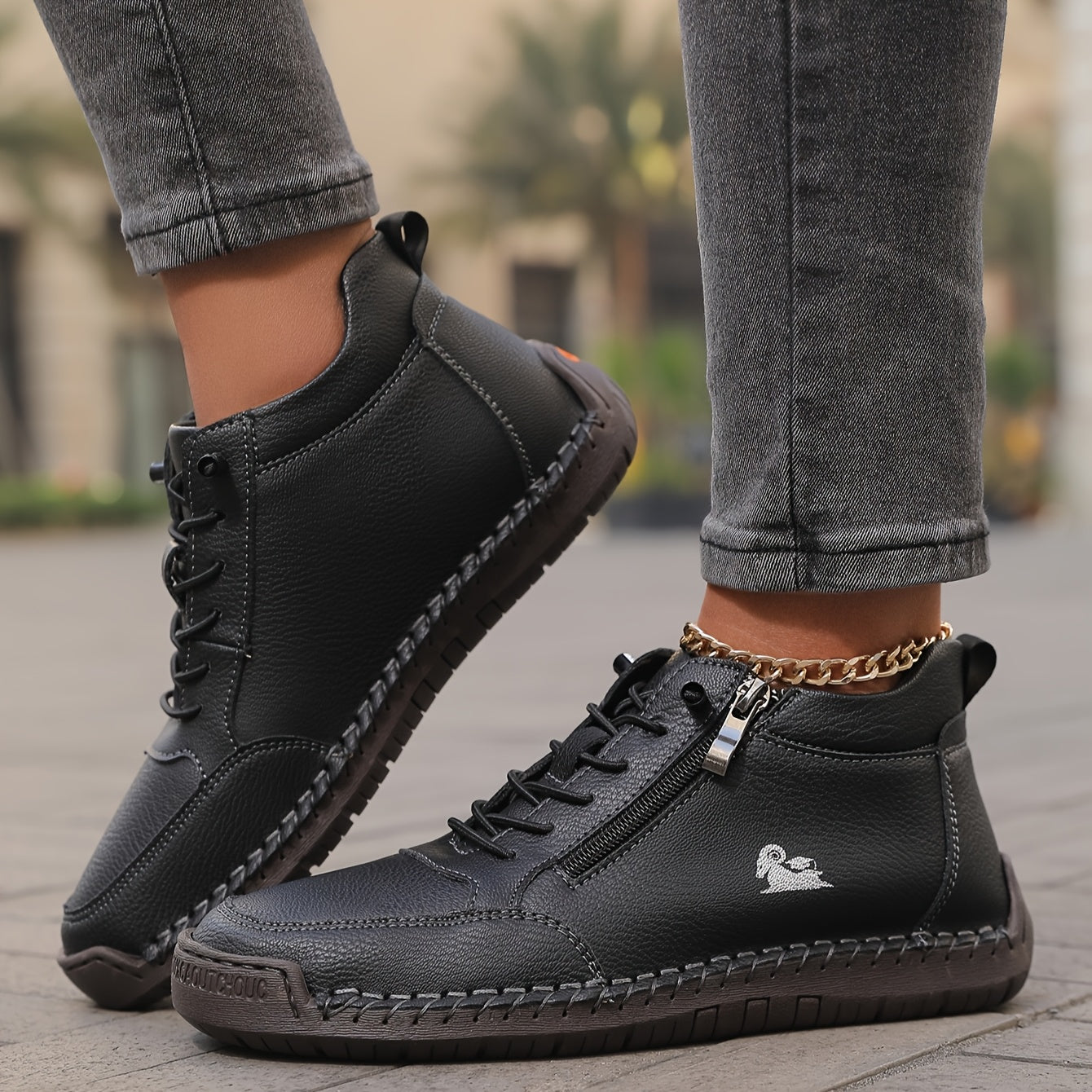 Grace - Zip-Up Orthopedic Shoes