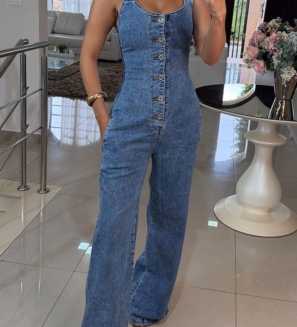Violet - Denim Jumpsuit