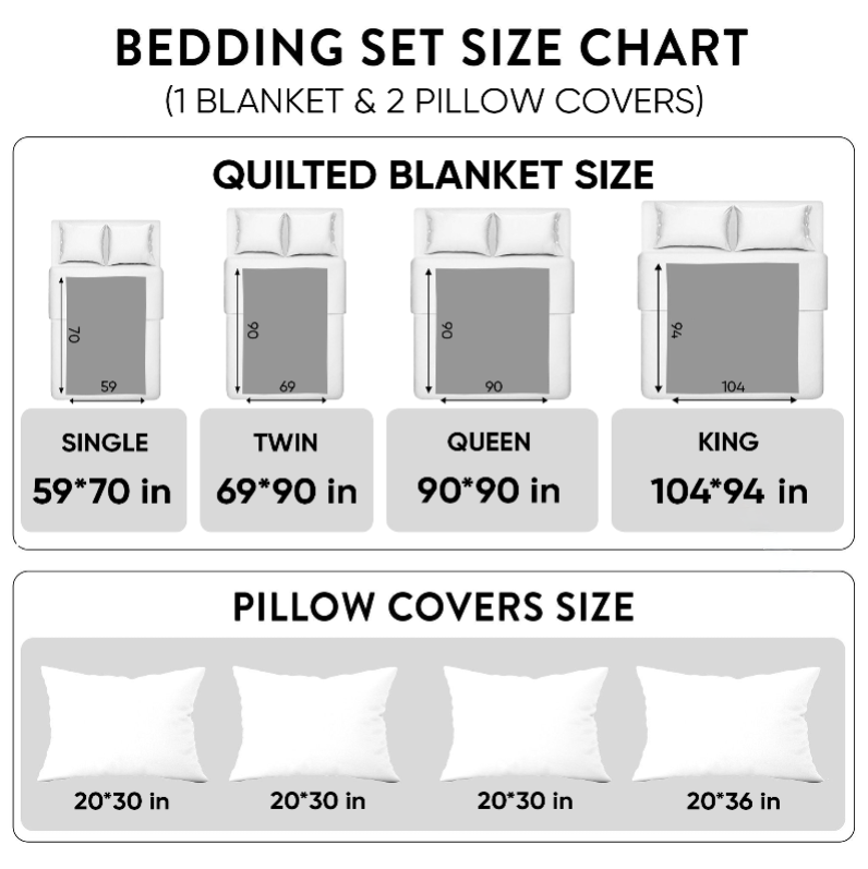 Nightfall Howl 3-Piece Quilted Bedding Set NCU0DV2753