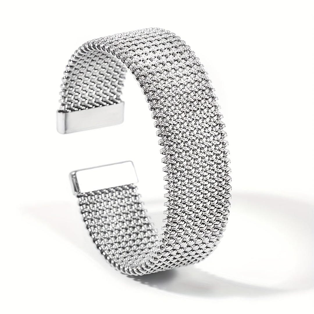 Vintage Braided Mesh Open Classic Bracelet