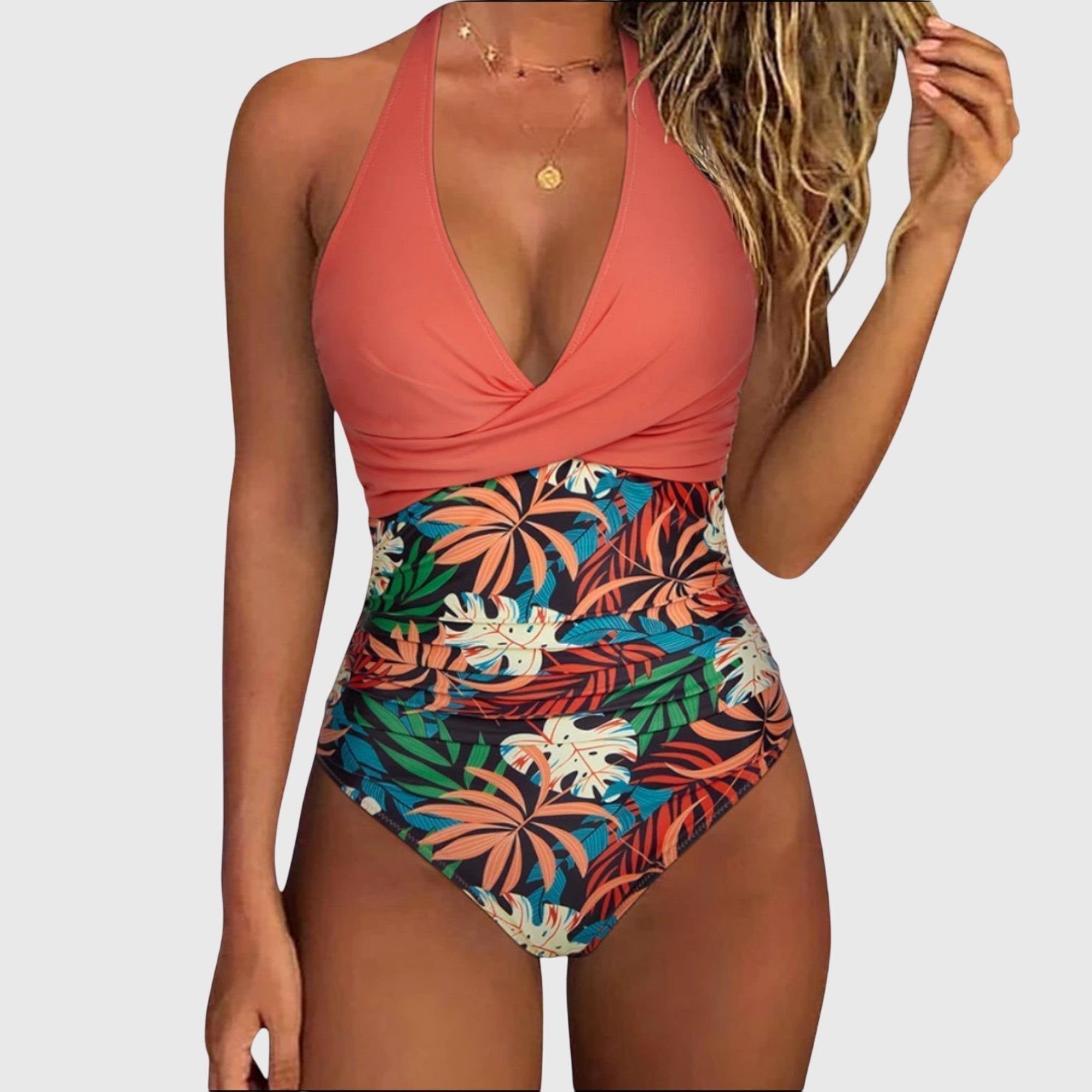 Gianna - Elegant Swimsuit for Women with V-Neck