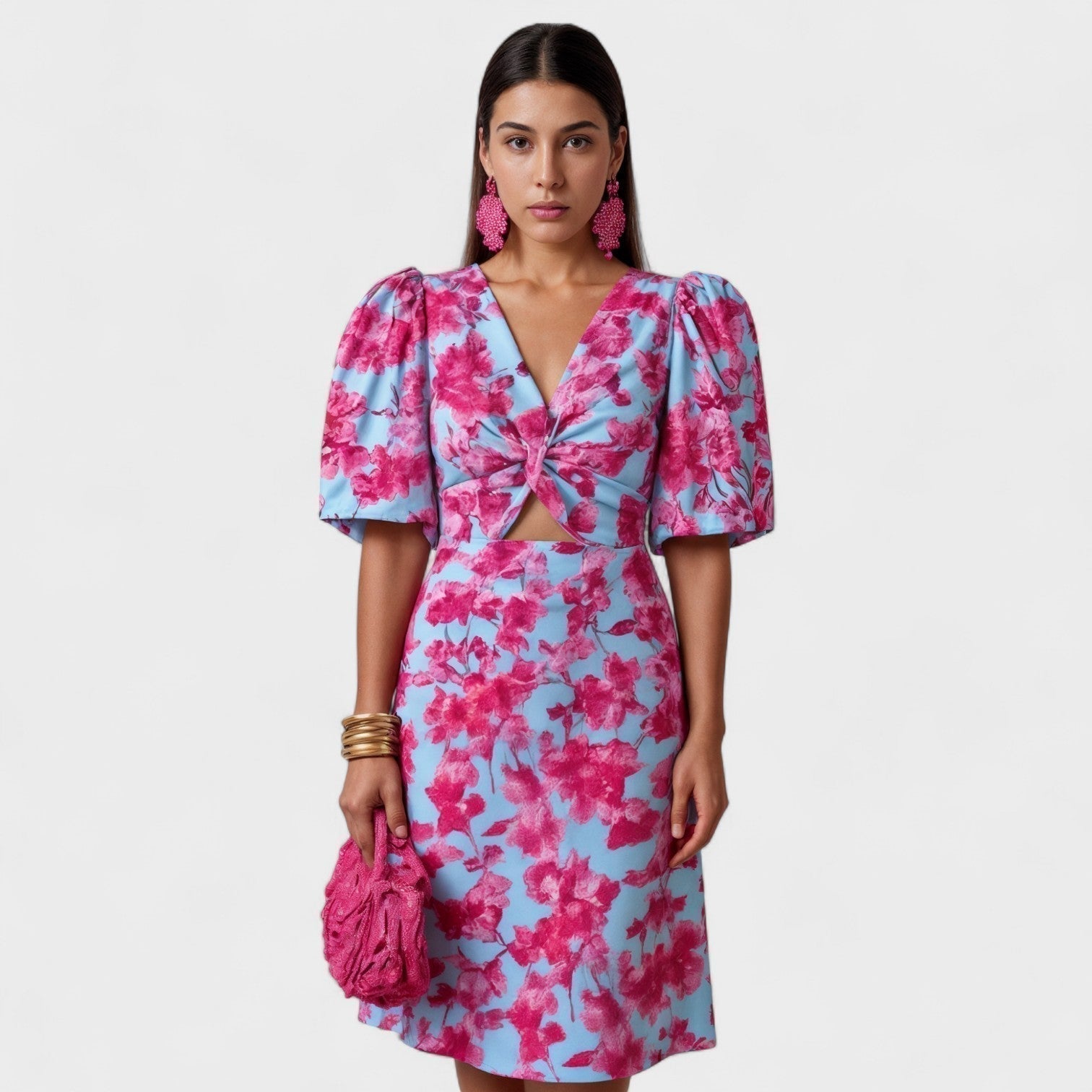 Willa - Tropical Fire Dress