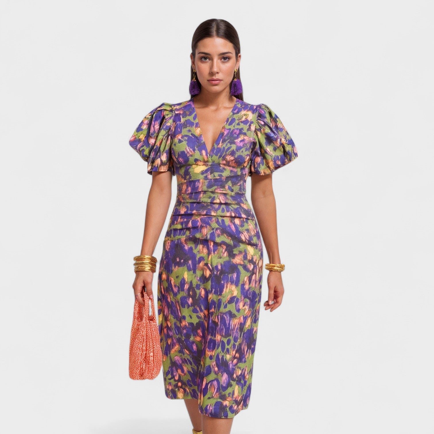 Willa - Tropical Fire Dress