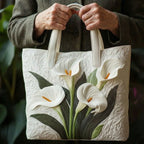 Handcrafted Bag | White Lilies
