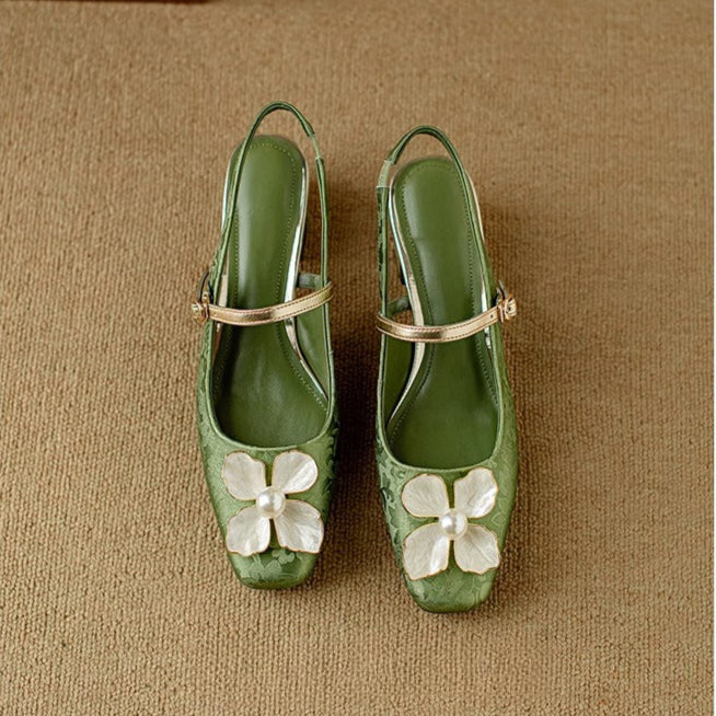 Mathilde – Elegant Women's Shoes with Floral Detail