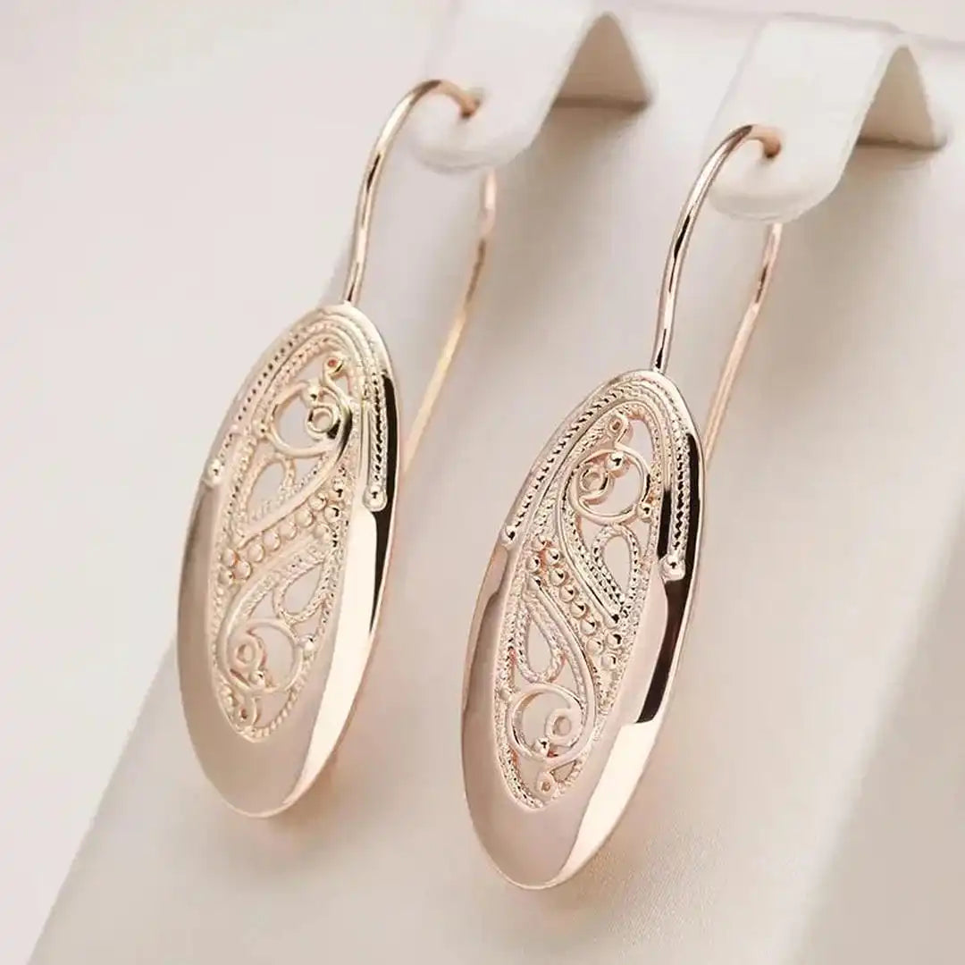Golden Radiance Drop Earrings