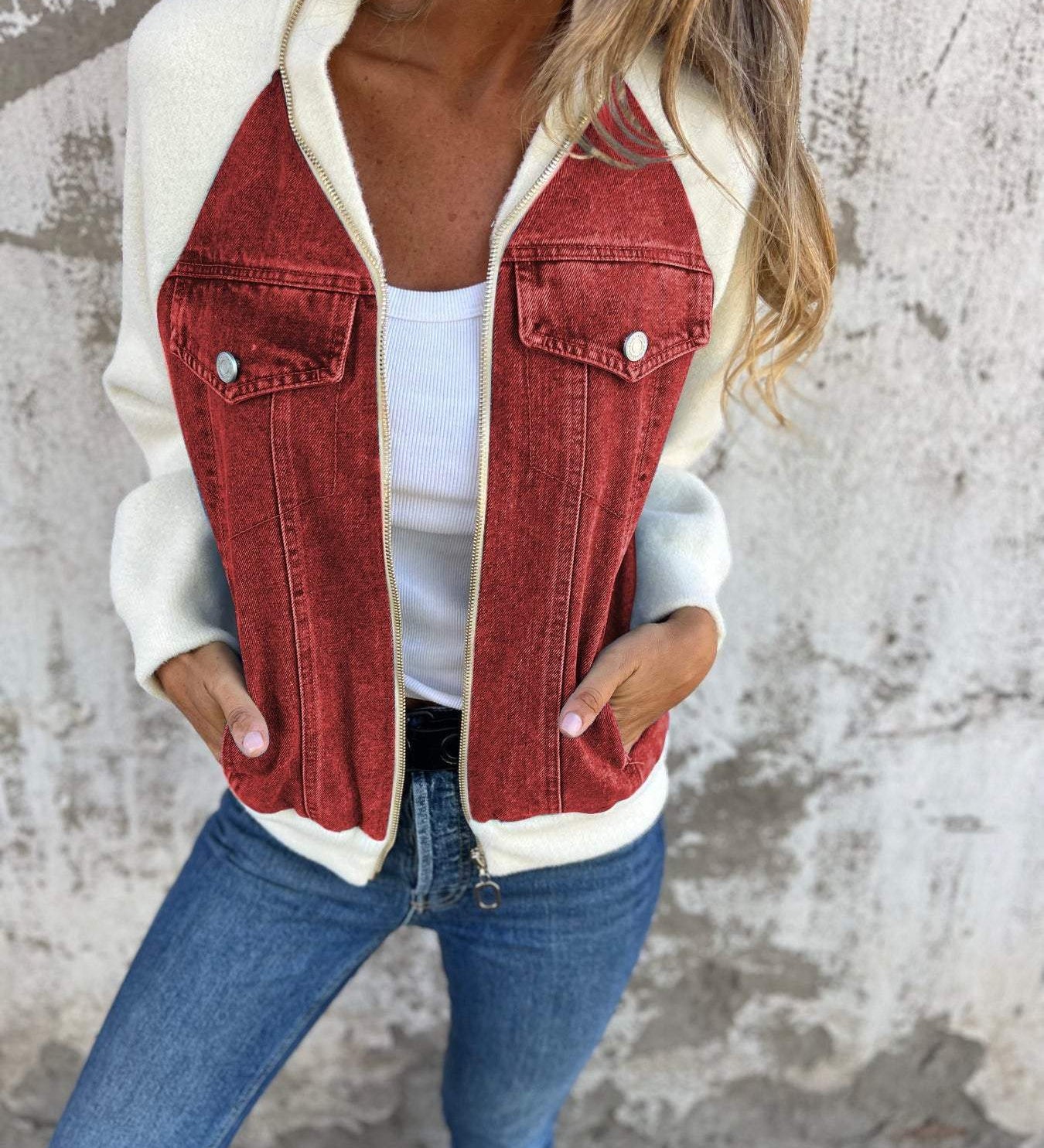 Leslie - Denim Hooded Jacket