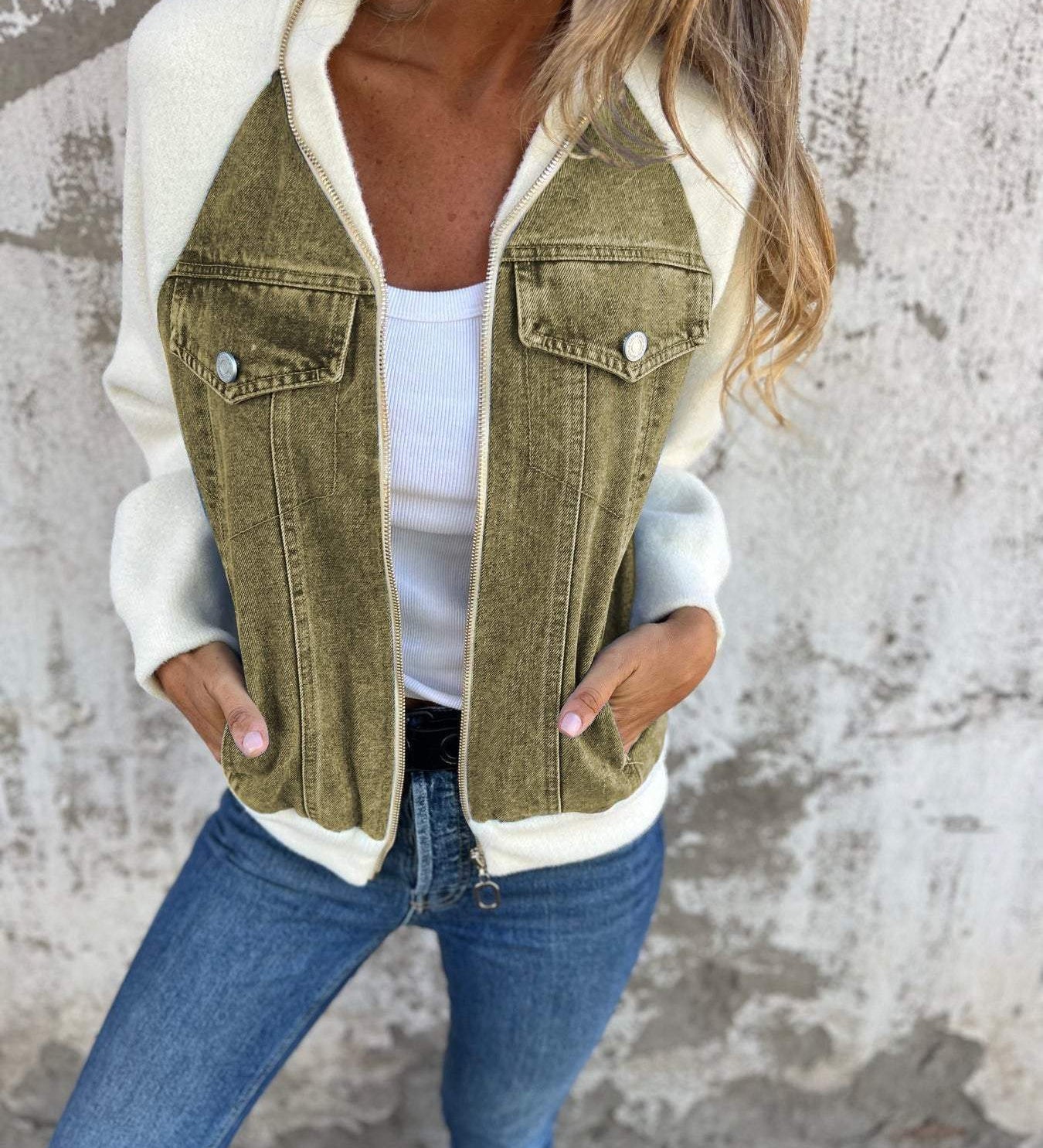 Leslie - Denim Hooded Jacket
