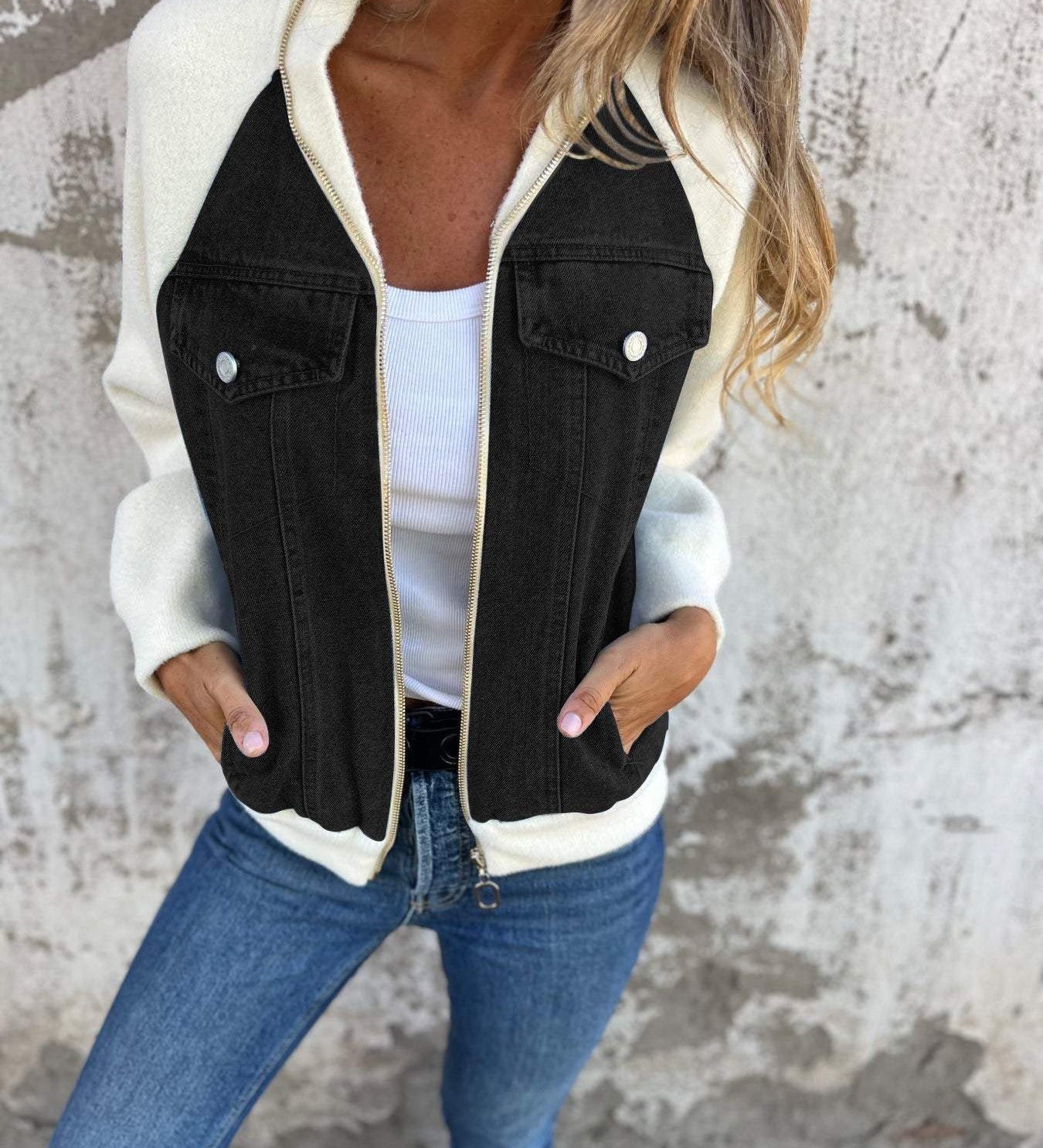 Leslie - Denim Hooded Jacket