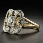 Vintage Zirconia Gold Ring