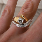 Artistic Dual Tone Ring