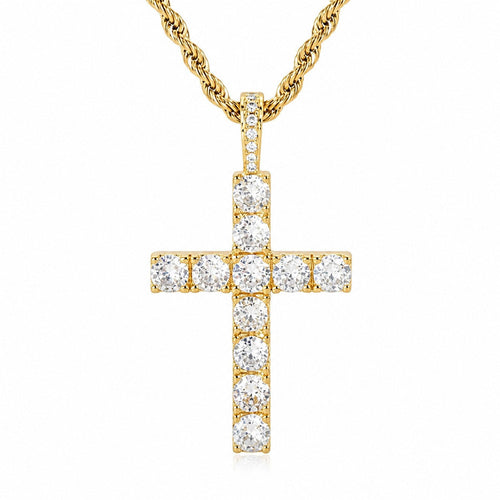 Classic Diamond Cross Necklace