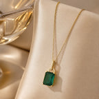 Emerald Solstice Pendant Necklace