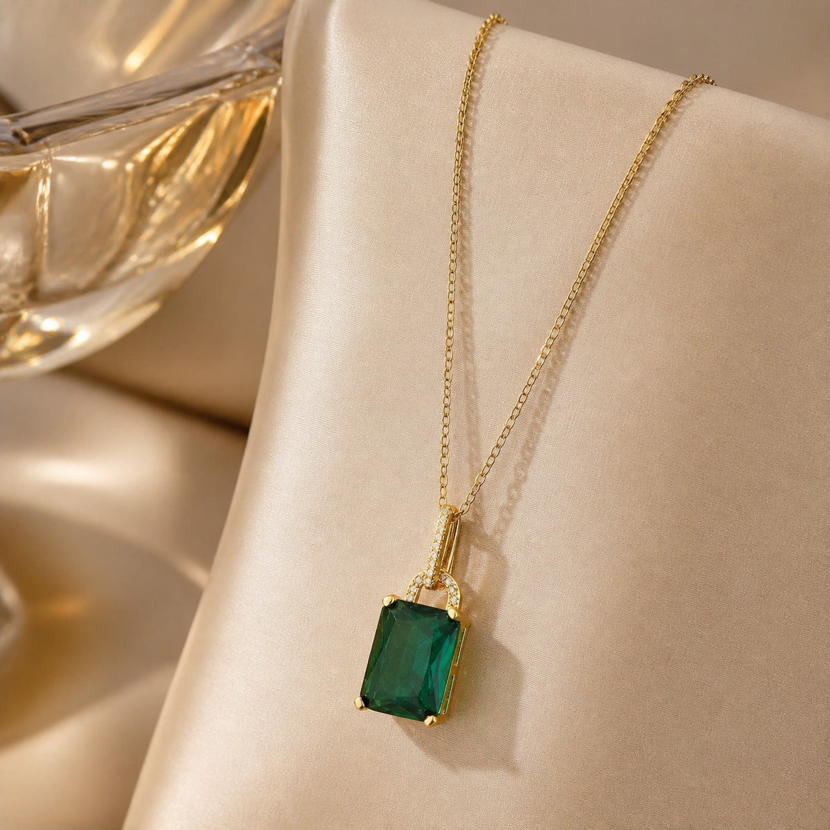 Emerald Solstice Pendant Necklace