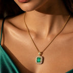 Emerald Golden Bohemia Necklace