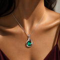 Emerald Whisper Pendant Necklace