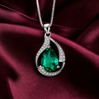 Emerald Whisper Pendant Necklace