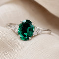 Emerald Prestige Oval Ring
