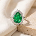 Emerald Refined Oval Cut Ring
