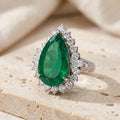 Emerald Ocean Drive Ring
