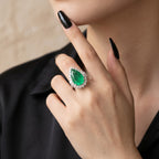Emerald Ocean Drive Ring