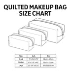 Blue Butterfly Quilted Makeup Bag NCU0NT10301