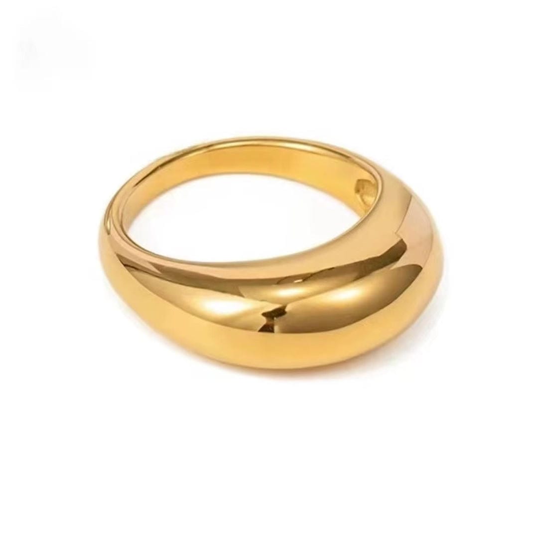 Timeless Golden Arc Ring
