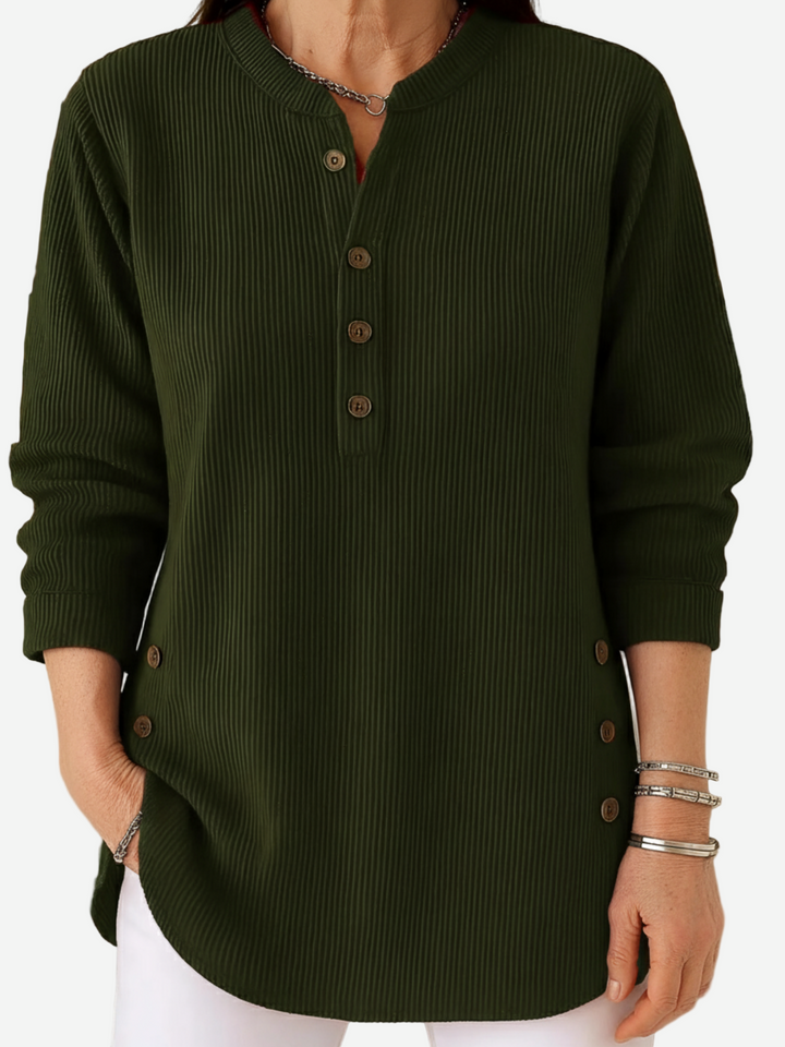 Kylie – Long Sleeve Solid Knit Sweater